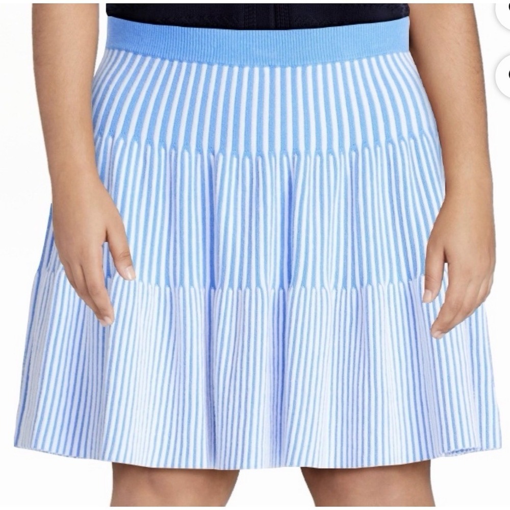 Free Assembly XXL Women's Plus Ribbed Sweater Stitch Tiered Mini Skirt NWT - Picture 2 of 8